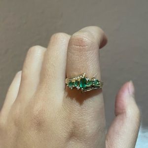 Emerald and Diamond ring